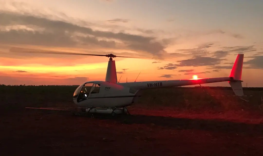 Darwin Helicopter Sunset